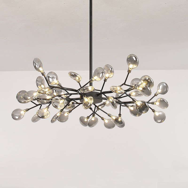 Glass Firefly Chandelier Lighting Postmodern Ceiling Lamp - Rebooters