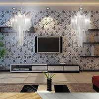 Aluminum Chain Tassel Chandelier Modern Stylish 4-Light Silver - Rebooters