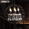 Spherical Wire Cage Iron Pendant Chandelier Rustic Light - Rebooters