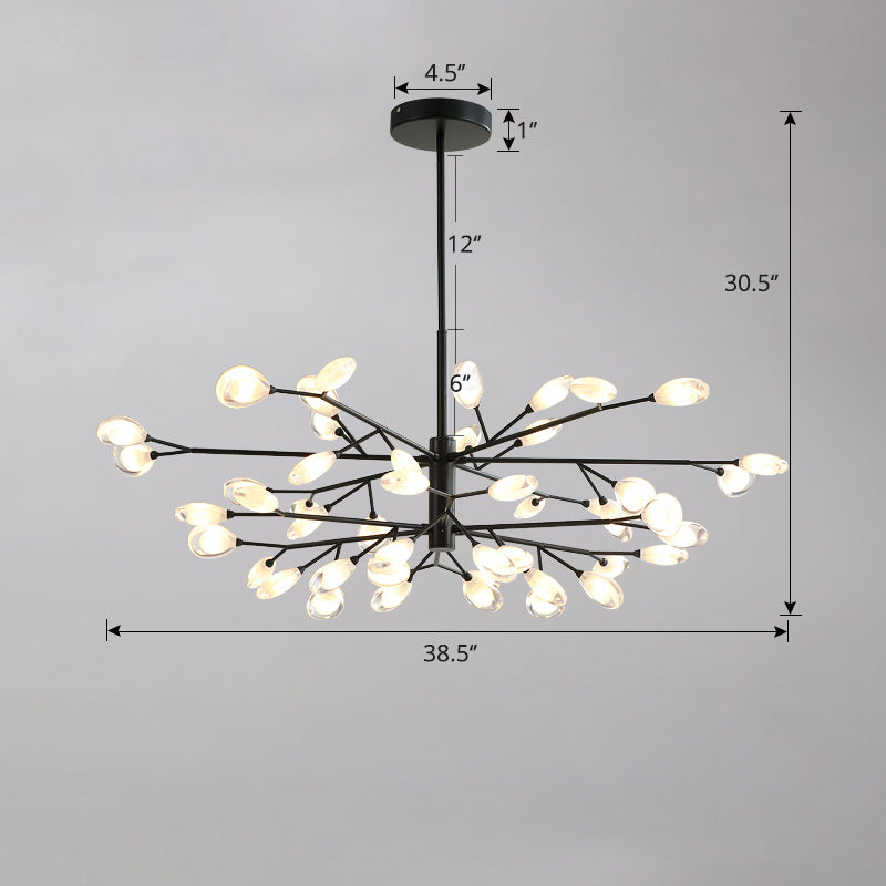 Tree Branches Living Room Ceiling Lamp Acrylic Minimalist LED Chandelier - Rebooters