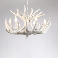 Artificial Antler Chandelier Rustic Resin Hanging Light - Rebooters
