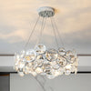 Beveled K9 Crystal Circles Chandelier Modern Stylish Lamp - Rebooters