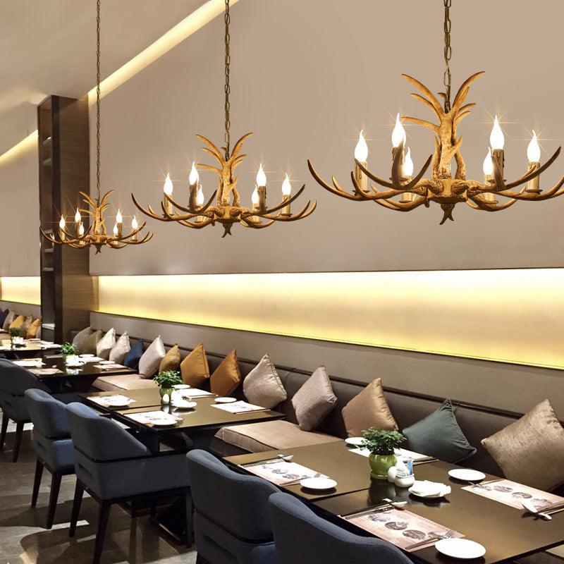 Bare Tree Branch Pendant Lamp Farmhouse Resin Light Fixture - Rebooters