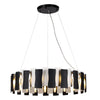 Black And White Circular Chandelier Postmodern Metal Light - Rebooters