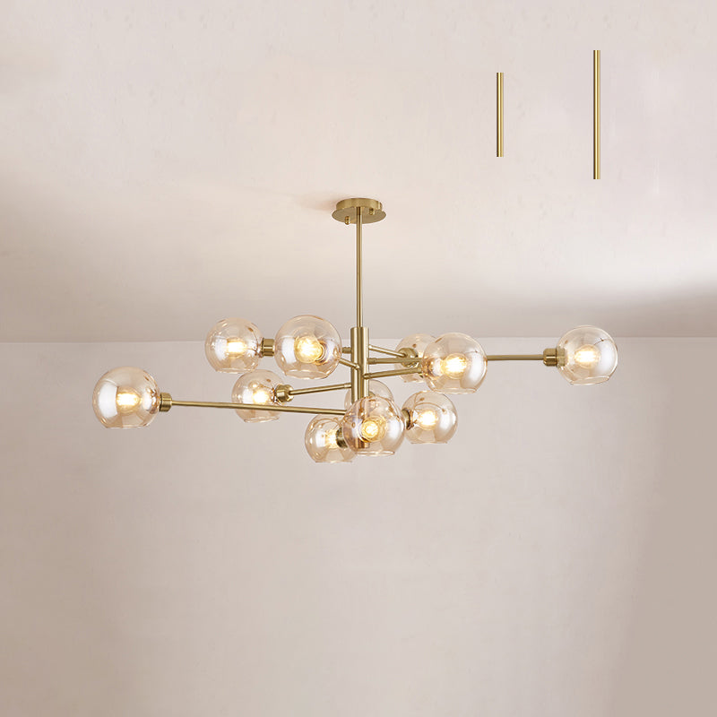 Postmodern Sputnik Chandelier Light Fixture Glass Ceiling Light - Rebooters