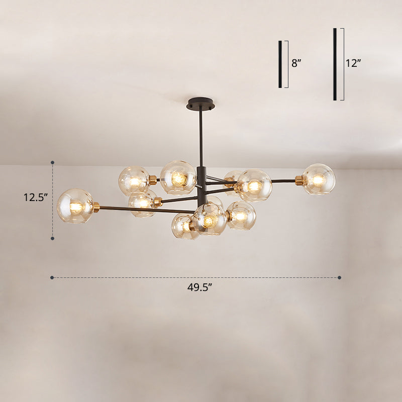 Postmodern Sputnik Chandelier Light Fixture Glass Ceiling Light - Rebooters