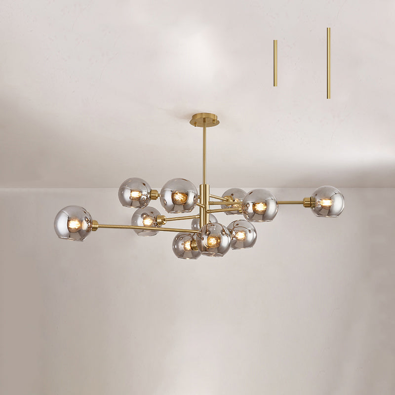 Postmodern Sputnik Chandelier Light Fixture Glass Ceiling Light - Rebooters