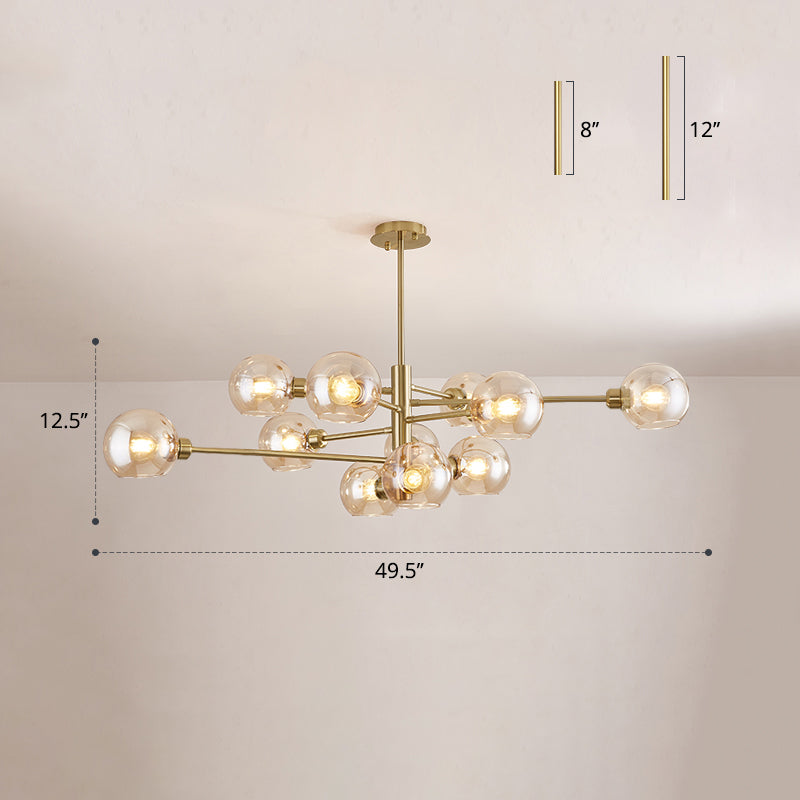 Postmodern Sputnik Chandelier Light Fixture Glass Ceiling Light - Rebooters