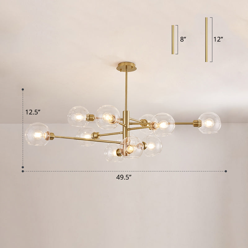 Postmodern Sputnik Chandelier Light Fixture Glass Ceiling Light - Rebooters