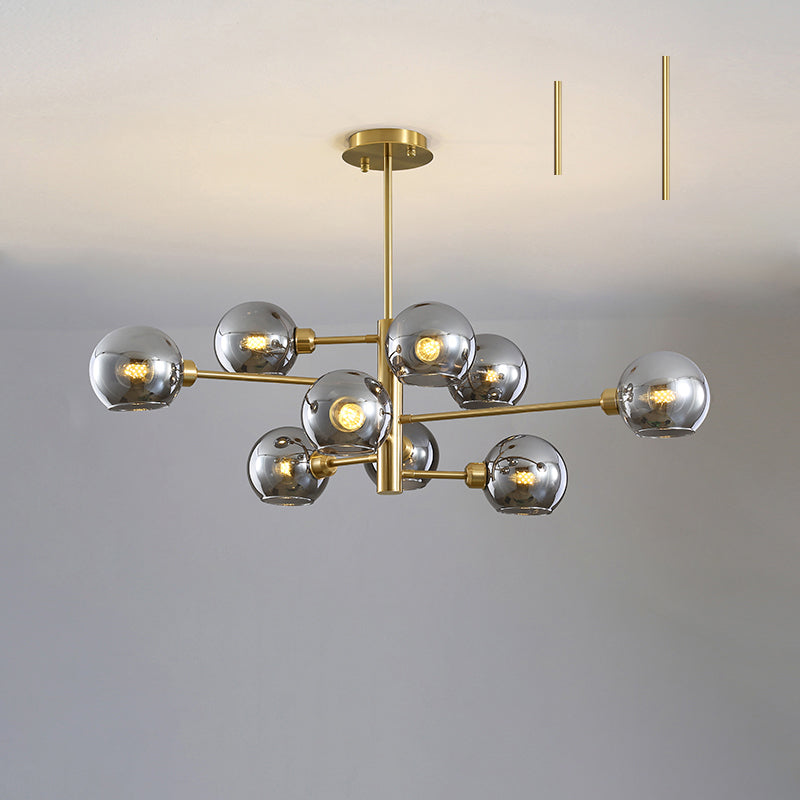 Postmodern Sputnik Chandelier Light Fixture Glass Ceiling Light - Rebooters