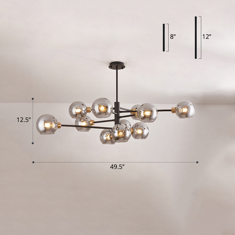 Postmodern Sputnik Chandelier Light Fixture Glass Ceiling Light - Rebooters