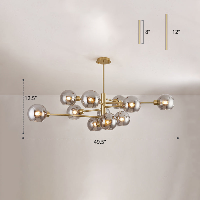 Postmodern Sputnik Chandelier Light Fixture Glass Ceiling Light - Rebooters