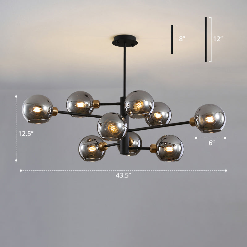 Postmodern Sputnik Chandelier Light Fixture Glass Ceiling Light - Rebooters