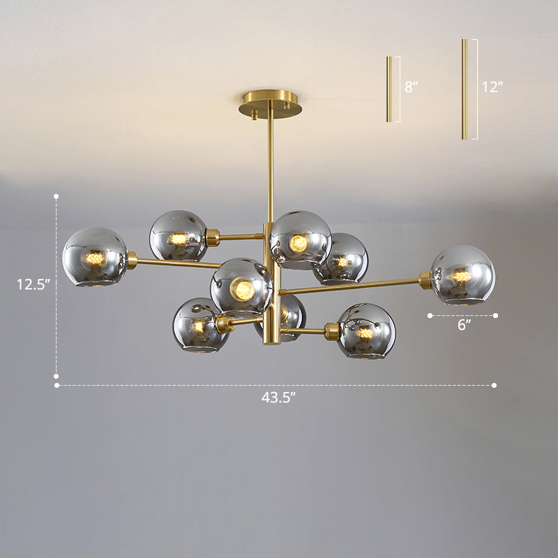 Postmodern Sputnik Chandelier Light Fixture Glass Ceiling Light - Rebooters