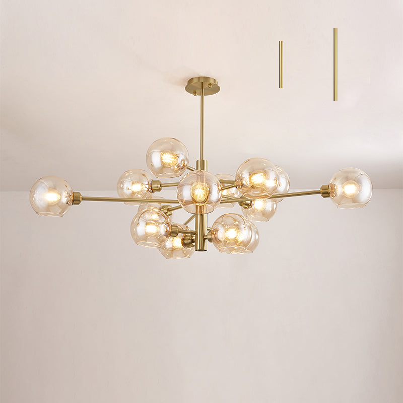 Postmodern Sputnik Chandelier Light Fixture Glass Ceiling Light - Rebooters