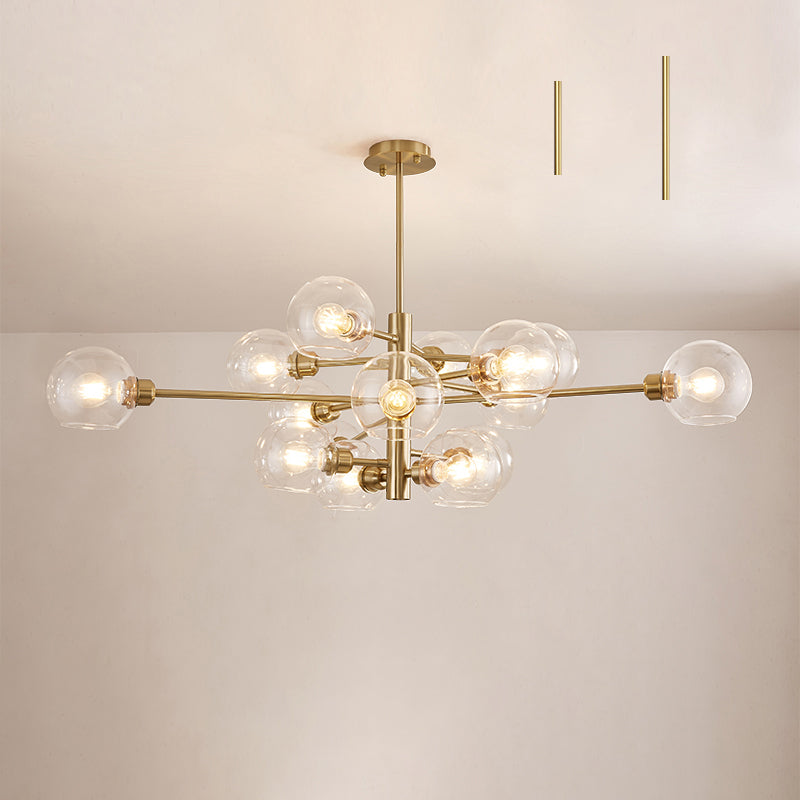 Postmodern Sputnik Chandelier Light Fixture Glass Ceiling Light - Rebooters