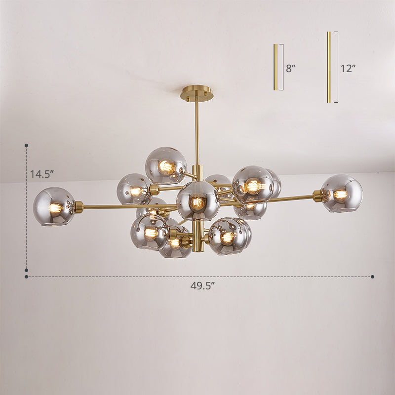 Postmodern Sputnik Chandelier Light Fixture Glass Ceiling Light - Rebooters