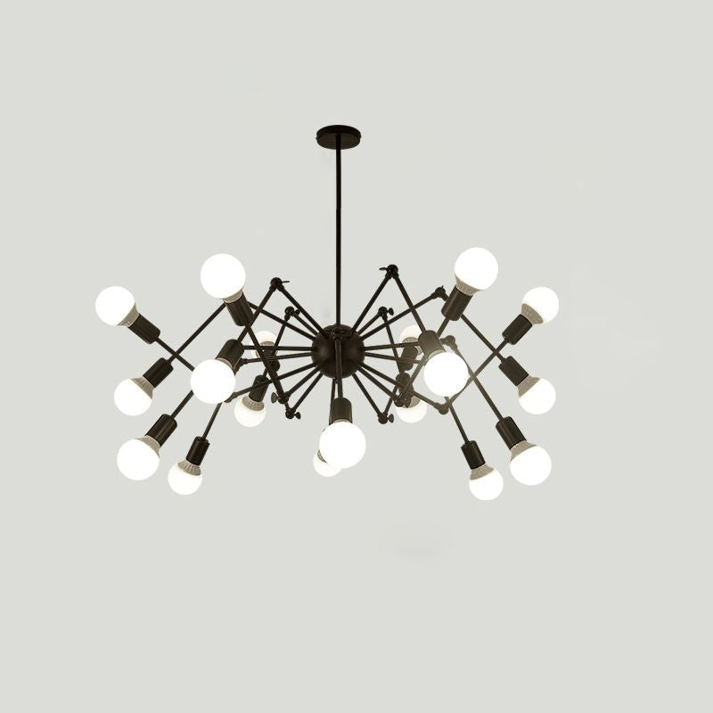 Spider Metal Chandelier Industrial Clothing Shop Commercial Pendant Lighting - Rebooters