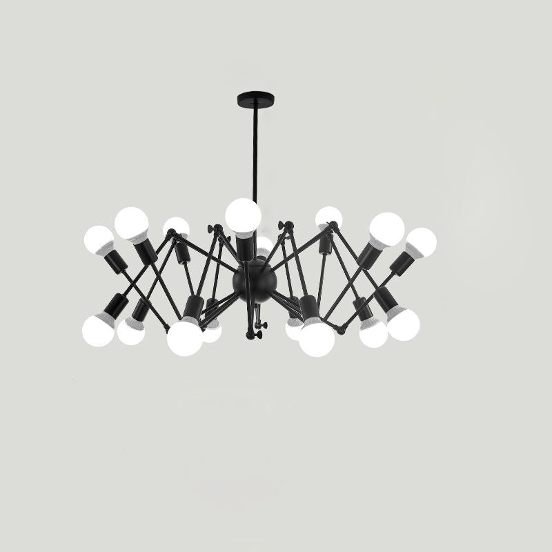 Spider Metal Chandelier Industrial Clothing Shop Commercial Pendant Lighting - Rebooters