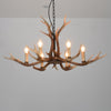 Antler Shaped Living Room Chandelier Countryside Resin Fixture - Rebooters