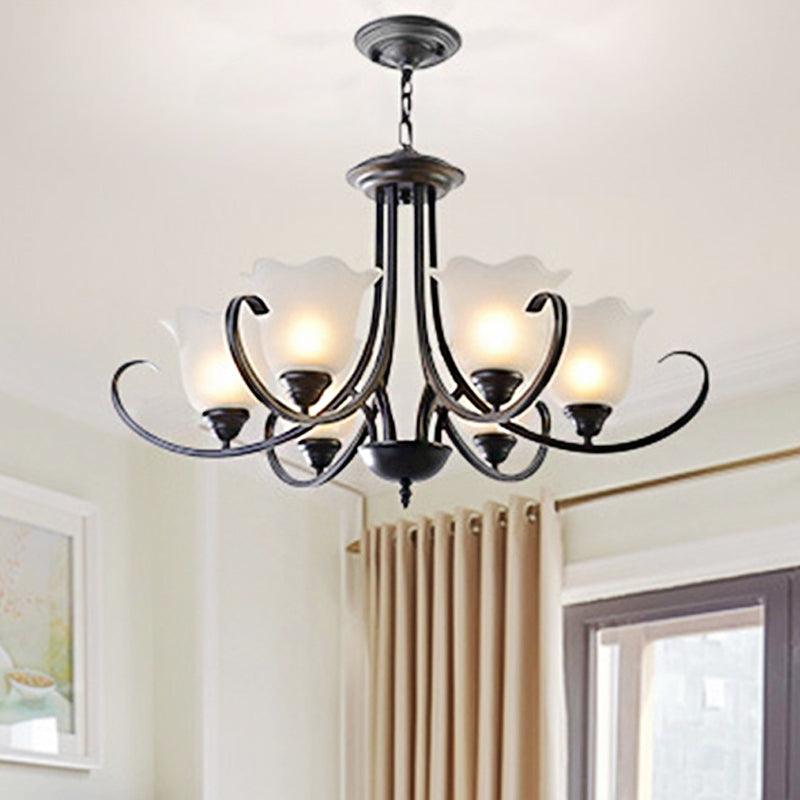 3/6/8 Lights Flared Chandelier Traditional Pewter Light Fixture - Rebooters