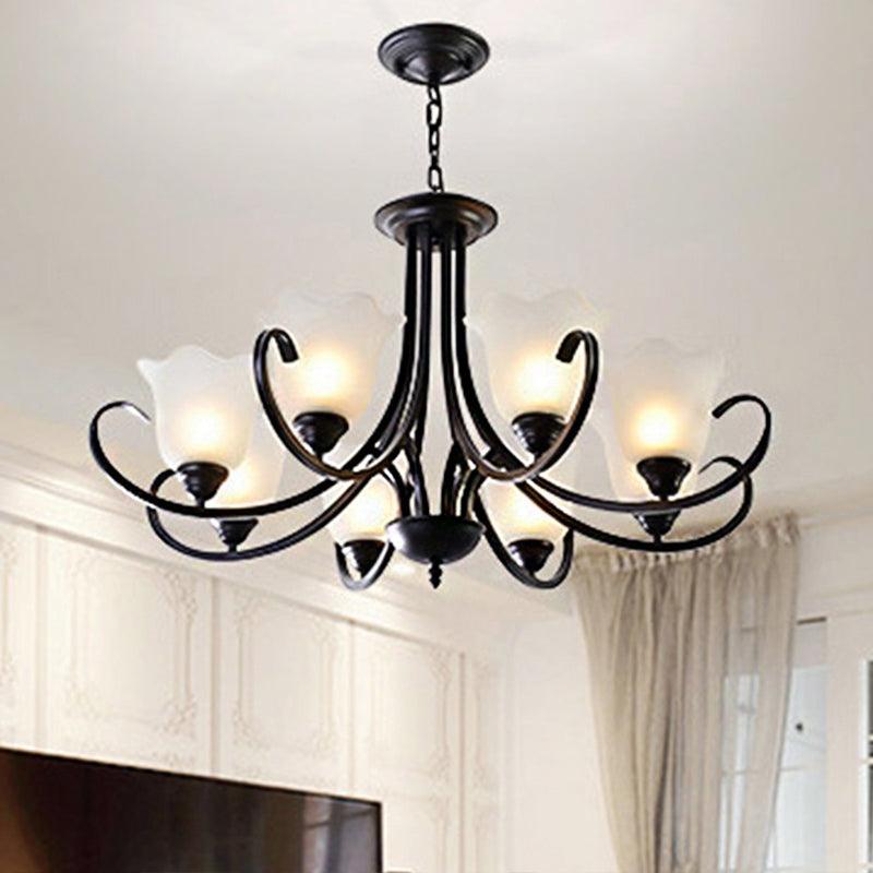 3/6/8 Lights Flared Chandelier Traditional Pewter Light Fixture - Rebooters