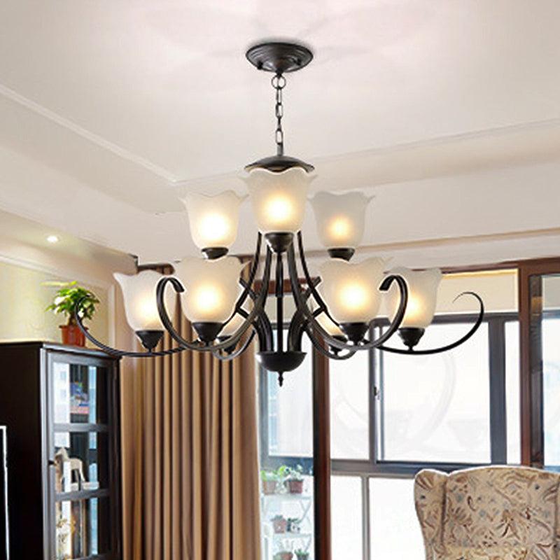 3/6/8 Lights Flared Chandelier Traditional Pewter Light Fixture - Rebooters