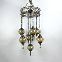 3/5/7 Bulbs Coffee House Hanging Chandelier Retro Bronze Ceiling Pendant Light - Rebooters