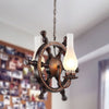 2-Light Pendant Light Fixture Industrial Bottle Shade Chandelier - Rebooters