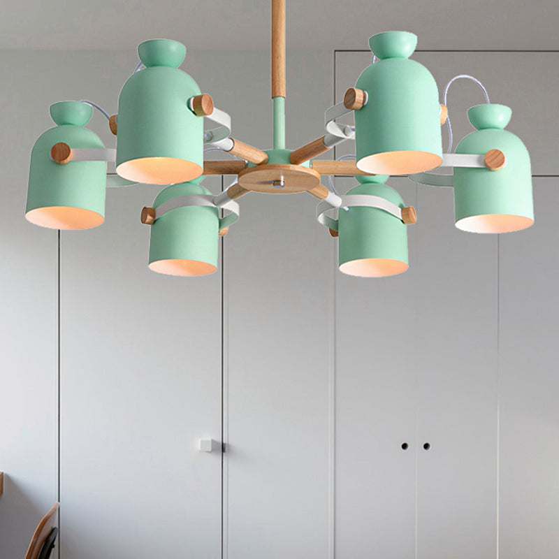 Kindergarten Classroom Cup Chandelier Rotatable Metal Light - Rebooters