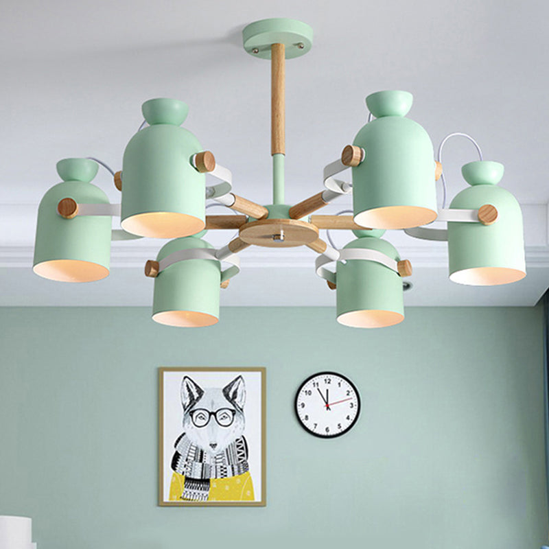 Kindergarten Classroom Cup Chandelier Rotatable Metal Light - Rebooters