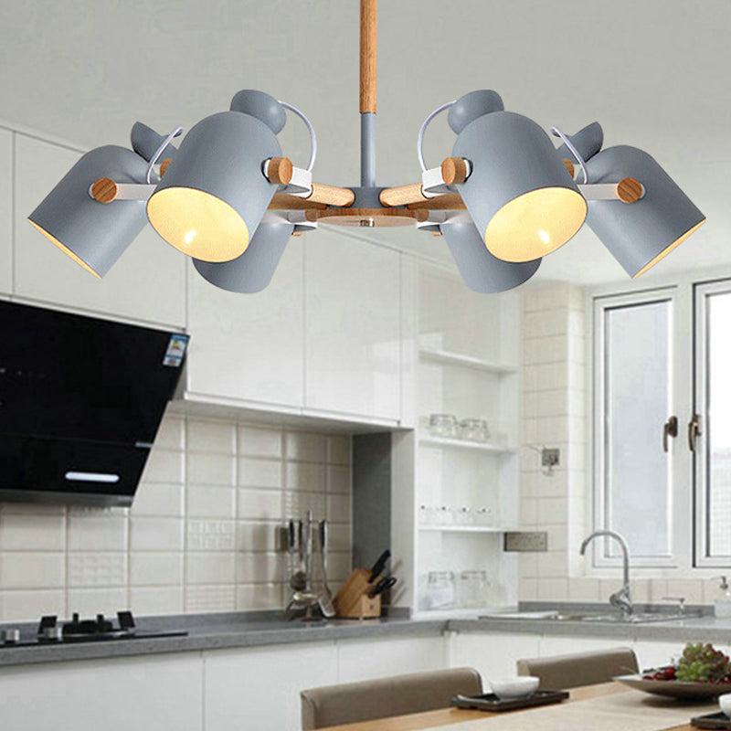 Kindergarten Classroom Cup Chandelier Rotatable Metal Light - Rebooters