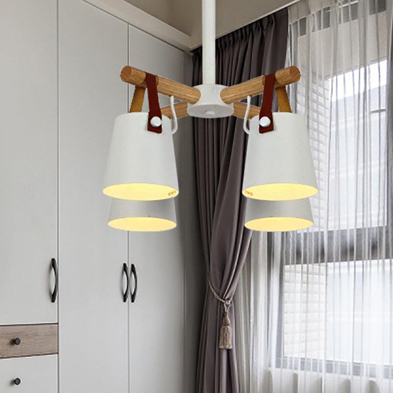 Hanging Bucket Shape Chandelier Nordic Macaron Light - Rebooters