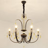 Black Candle Ceiling Light Traditional Metal 6/8/10 Lights - Rebooters