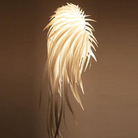 Angel Wing Feather Pendant Lighting Minimalist Plastic White Lamp - Rebooters