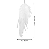 Angel Wing Feather Pendant Lighting Minimalist Plastic White Lamp - Rebooters