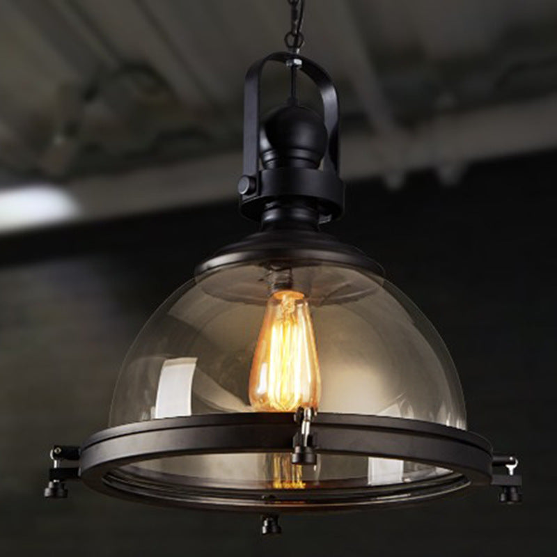 Glass Pot Shaped Suspension Lamp Industrial Bistro Bar Pendant - Rebooters