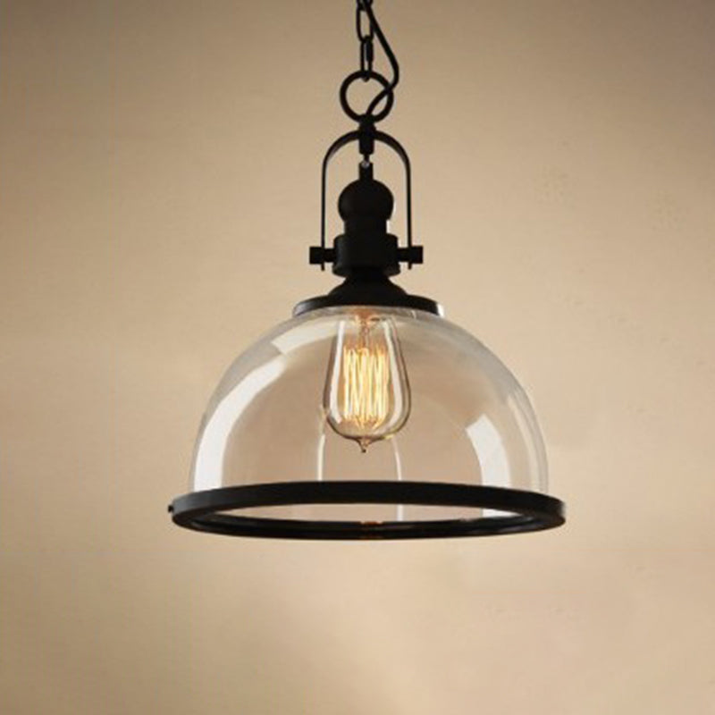 Glass Pot Shaped Suspension Lamp Industrial Bistro Bar Pendant - Rebooters
