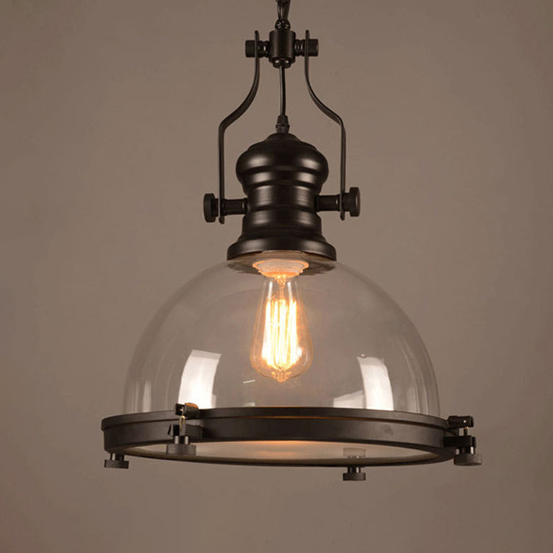 Glass Pot Shaped Suspension Lamp Industrial Bistro Bar Pendant - Rebooters