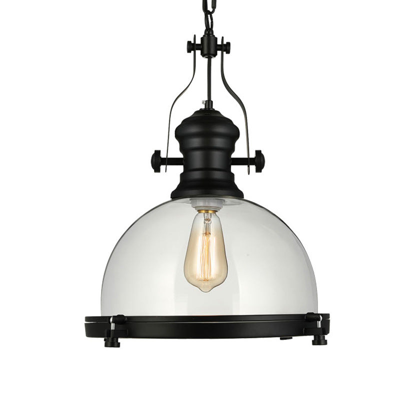 Glass Pot Shaped Suspension Lamp Industrial Bistro Bar Pendant - Rebooters
