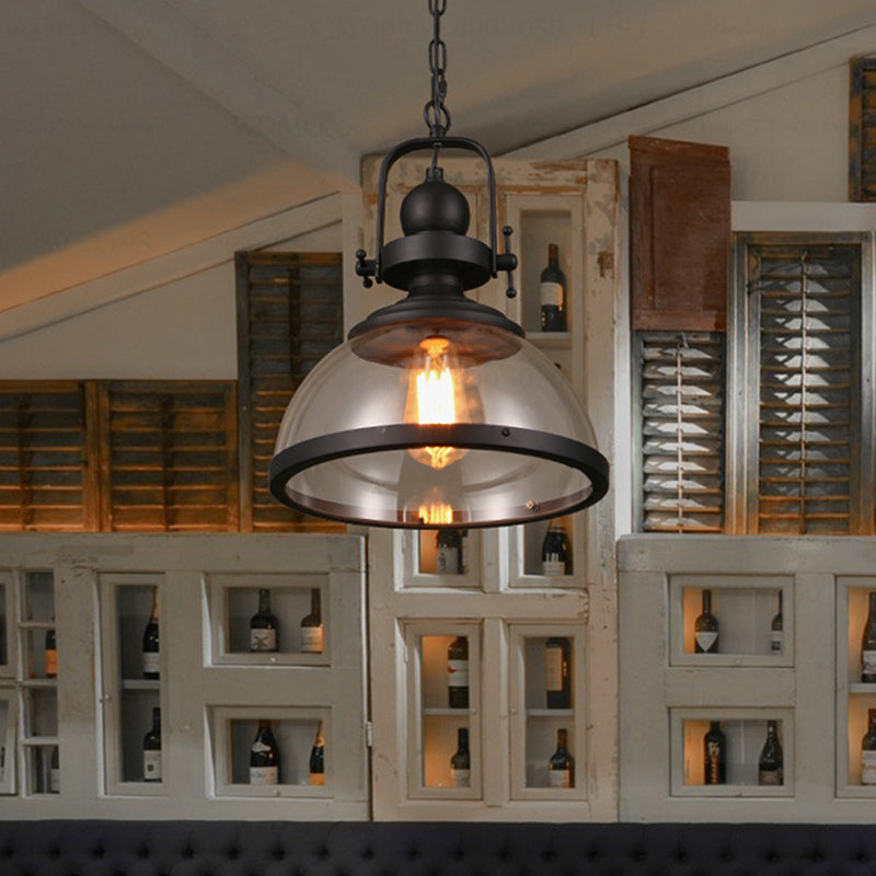 Glass Pot Shaped Suspension Lamp Industrial Bistro Bar Pendant - Rebooters