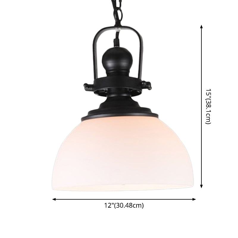 Glass Pot Shaped Suspension Lamp Industrial Bistro Bar Pendant - Rebooters
