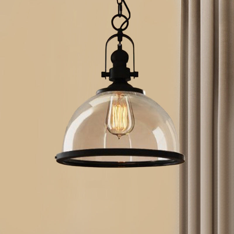 Glass Pot Shaped Suspension Lamp Industrial Bistro Bar Pendant - Rebooters