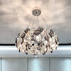 Drum Pendant Ceiling Light Modernist Smoke Grey Crystal Lamp - Rebooters