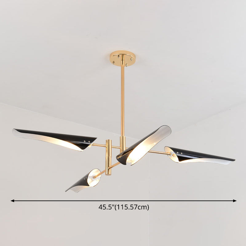 Black Hanging Lighting Fixtures Modern Metal Linear Pendant - Rebooters