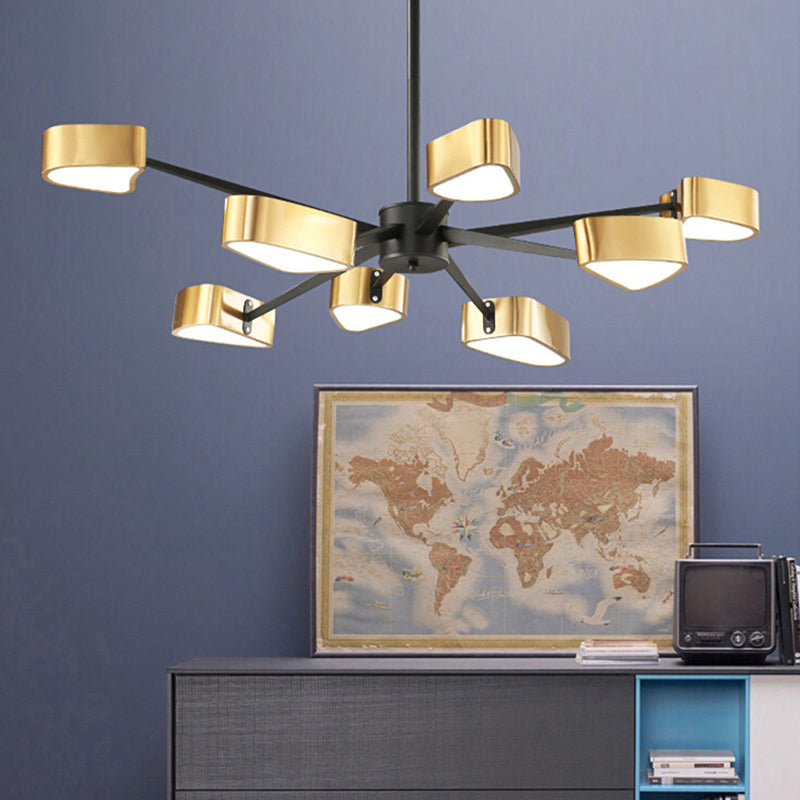 Gold Chandelier Lighting Fixtures Post-Modern Metal Ceiling Light - Rebooters