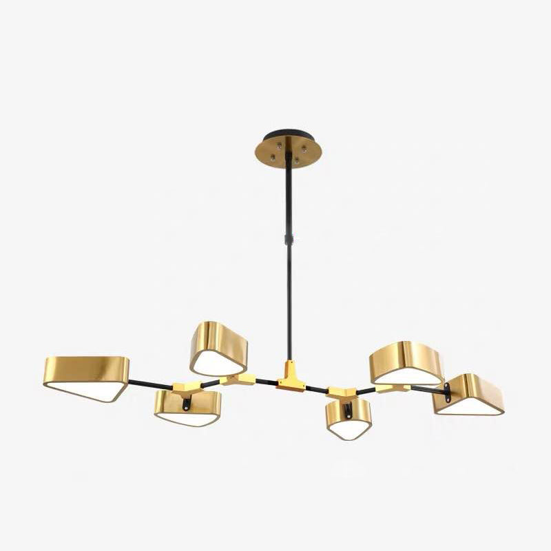 Gold Chandelier Lighting Fixtures Post-Modern Metal Ceiling Light - Rebooters