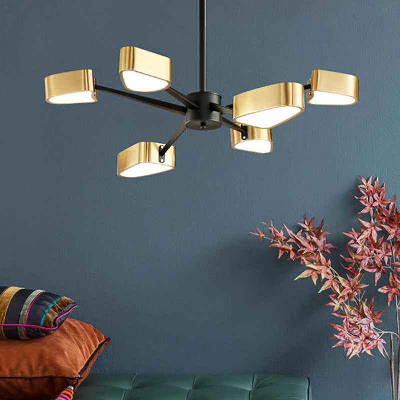 Gold Chandelier Lighting Fixtures Post-Modern Metal Ceiling Light - Rebooters