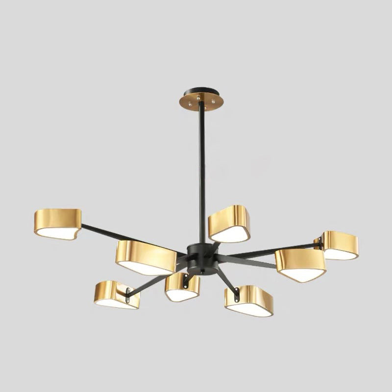 Gold Chandelier Lighting Fixtures Post-Modern Metal Ceiling Light - Rebooters