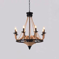 Adjustable Hanging Chain Chandelier Light Industrial Wagon Wheel Metal Ceiling Pendant - Rebooters